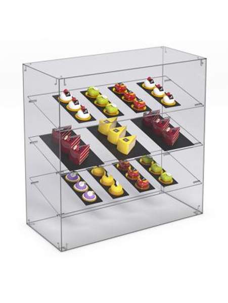 Витрина "СЛАДОСТЬ" №1-О для выпечки настольная без дверок, Акрил
