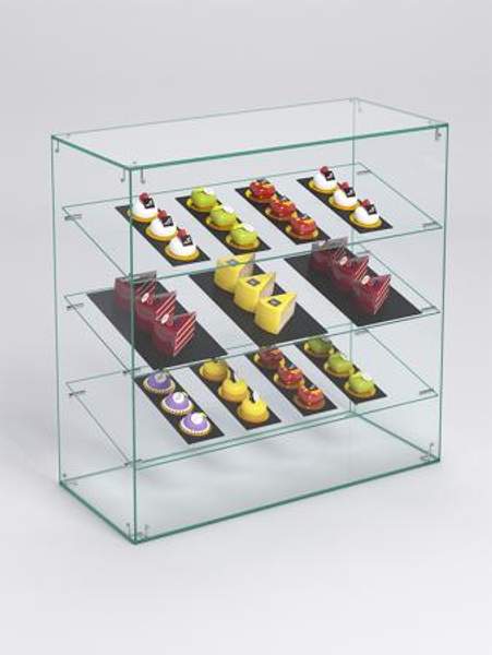 Витрина "СЛАДОСТЬ" №1-О для выпечки настольная без дверок, Стекло