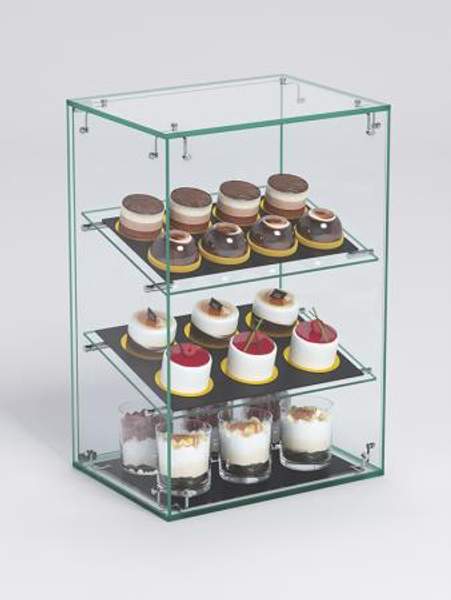 Витрина "СЛАДОСТЬ" №10 для выпечки настольная, Стекло