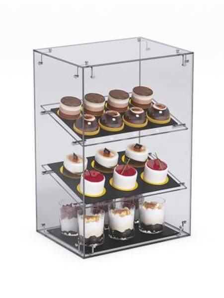 Витрина "СЛАДОСТЬ" №10-О для выпечки настольная без дверки, Акрил