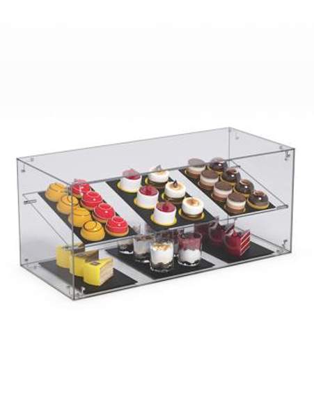 Витрина "СЛАДОСТЬ" №11-О для выпечки настольная без дверок, Акрил
