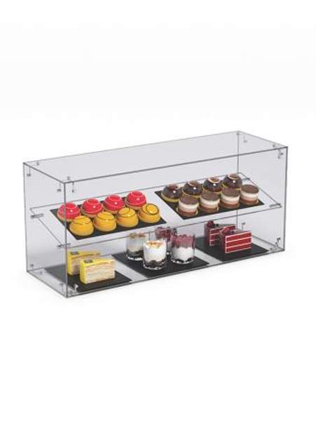Витрина "СЛАДОСТЬ" №12-О для выпечки настольная без дверок, Акрил
