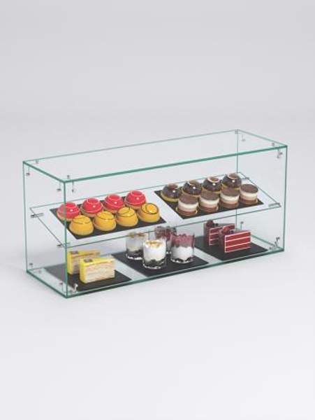 Витрина "СЛАДОСТЬ" №12-О для выпечки настольная без дверок, Стекло