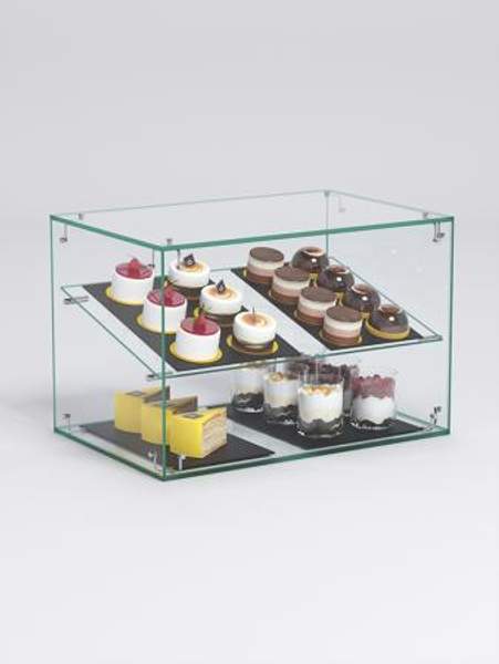 Витрина "СЛАДОСТЬ" №13-О для выпечки настольная без дверок, Стекло