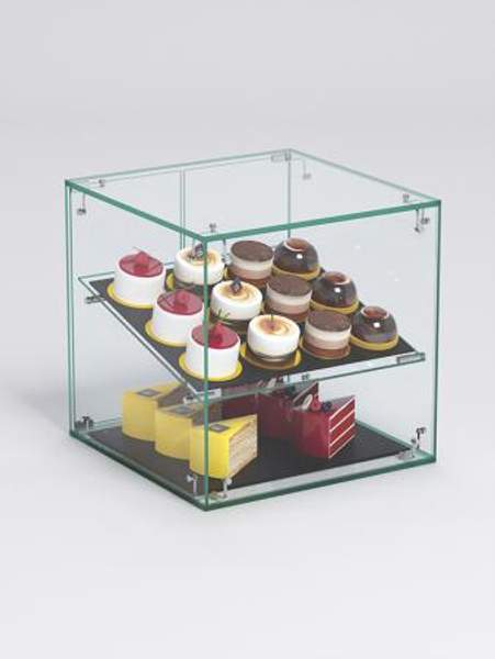 Витрина "СЛАДОСТЬ" №15 для выпечки настольная, Стекло