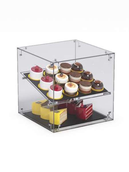 Витрина "СЛАДОСТЬ" №15-О для выпечки настольная без дверок, Акрил