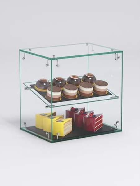 Витрина "СЛАДОСТЬ" №16-О для выпечки настольная без дверки, Стекло