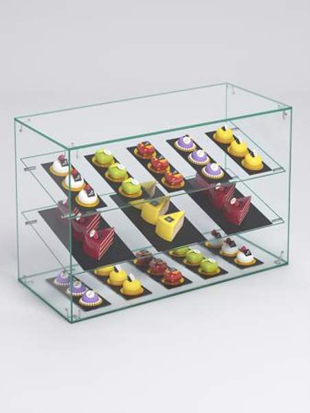 Витрина "СЛАДОСТЬ" №17-О для выпечки настольная без дверок, Стекло