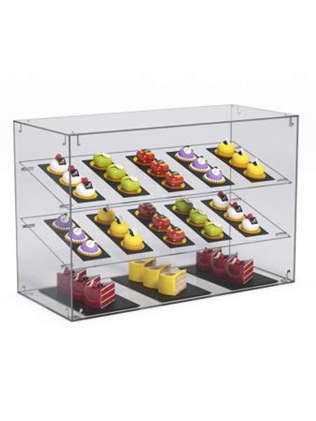 Витрина "СЛАДОСТЬ" №18-О для выпечки настольная без дверок, Акрил