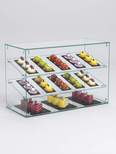 Витрина "СЛАДОСТЬ" №18-О для выпечки настольная без дверок, Стекло