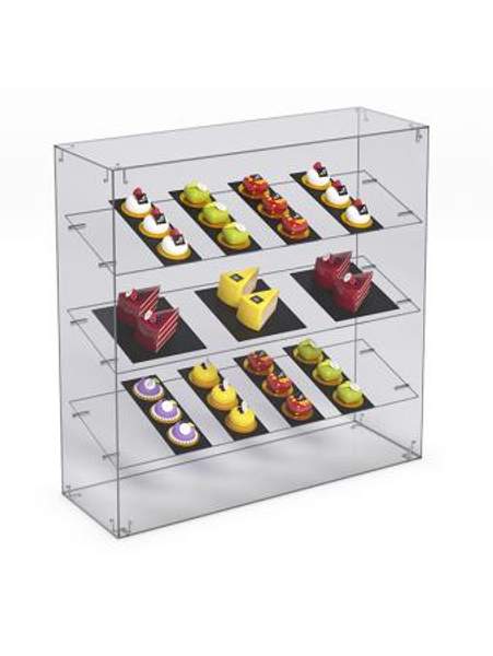 Витрина "СЛАДОСТЬ" №2-О для выпечки настольная без дверок, Акрил