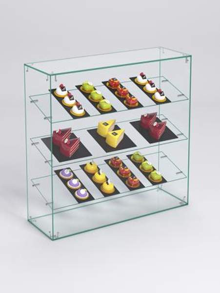 Витрина "СЛАДОСТЬ" №2-О для выпечки настольная без дверок, Стекло