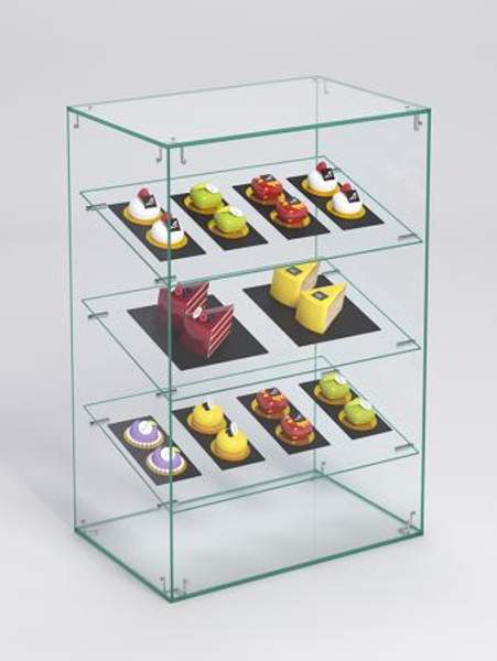 Витрина "СЛАДОСТЬ" №3-О для выпечки настольная без дверок, Стекло