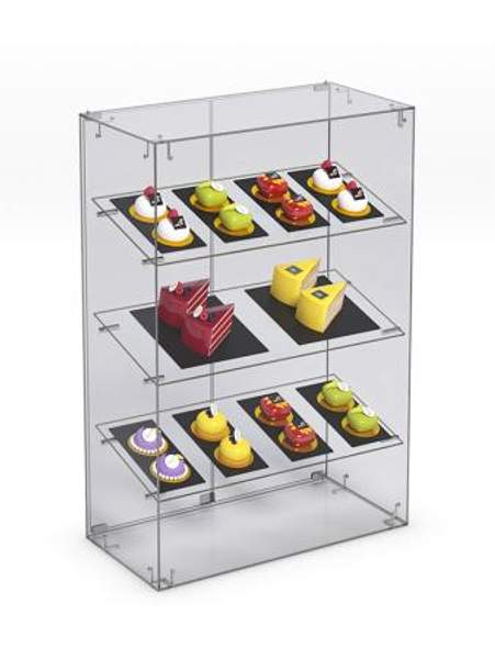 Витрина "СЛАДОСТЬ" №4 для выпечки настольная, Акрил