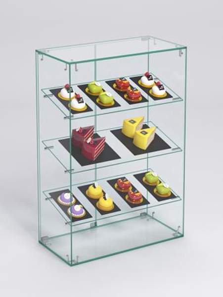 Витрина "СЛАДОСТЬ" №4 для выпечки настольная, Стекло