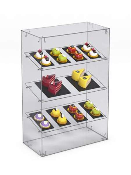 Витрина "СЛАДОСТЬ" №4-О для выпечки настольная без дверок, Акрил