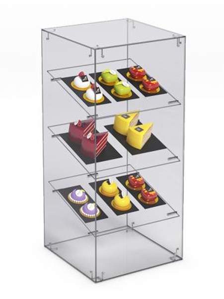 Витрина "СЛАДОСТЬ" №5-О для выпечки настольная без дверки, Акрил