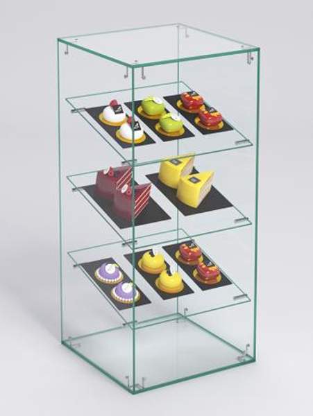 Витрина "СЛАДОСТЬ" №5-О для выпечки настольная без дверки, Стекло