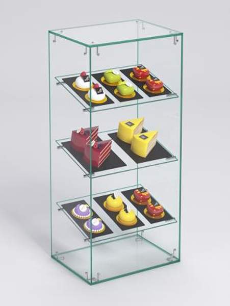 Витрина "СЛАДОСТЬ" №6-О для выпечки настольная без дверки, Стекло