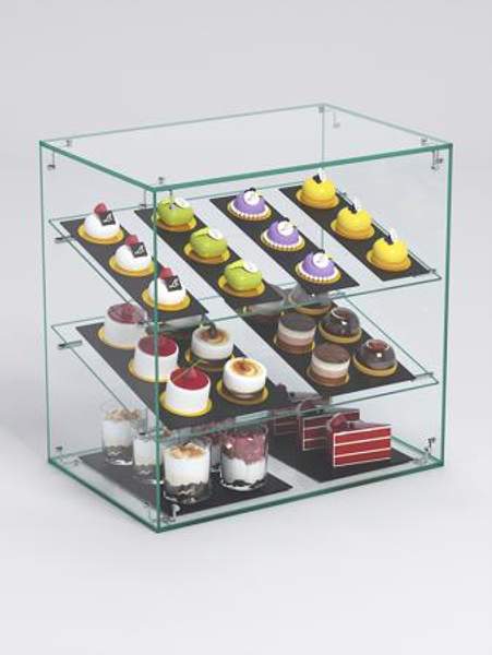 Витрина "СЛАДОСТЬ" №7-0 для выпечки настольная без дверок, Стекло