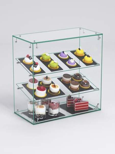 Витрина "СЛАДОСТЬ" №8-О для выпечки настольная без дверок, Стекло