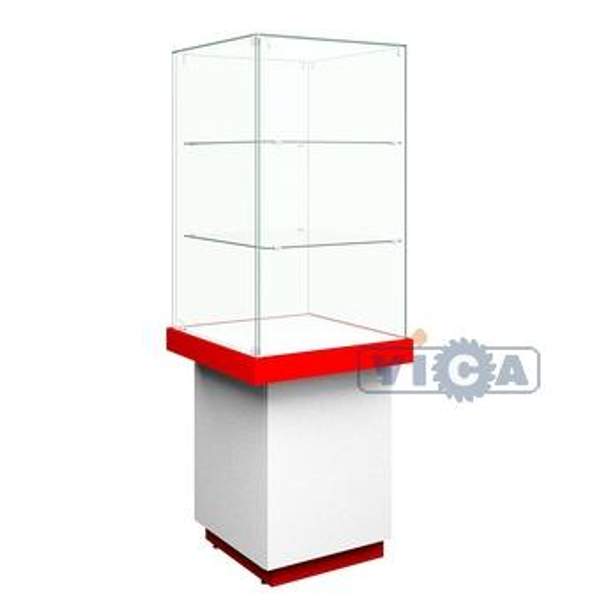 Витрина угловая (верх стекло) 31-17