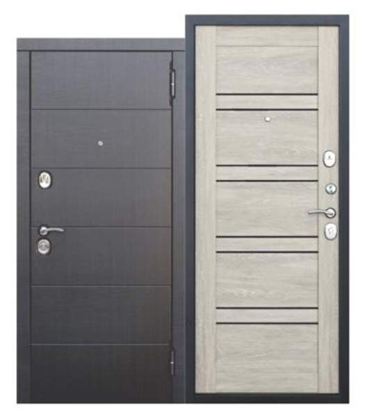 Входная дверь 10,5 см ЧИКАГО Царга Дуб шале белый