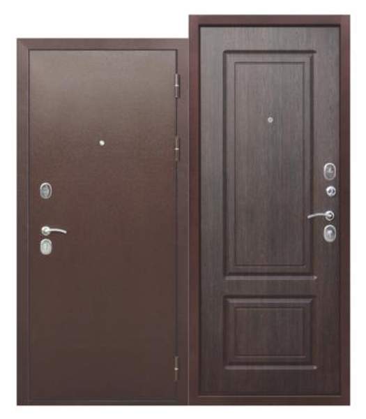 Входная дверь 10 см ТОЛСТЯК РФ Медный антик Венге