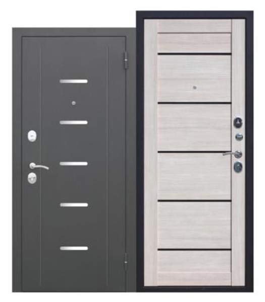 Входная дверь 7,5 см ГАРДА Муар Царга Лиственница мокко