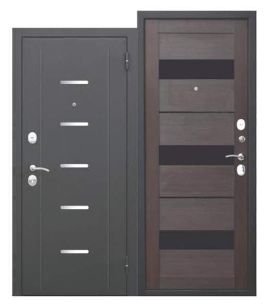 Входная дверь 7,5 см ГАРДА Муар Царга Темный кипарис