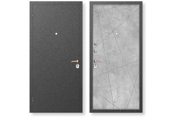 Входная стальная дверь Муар металлик графит