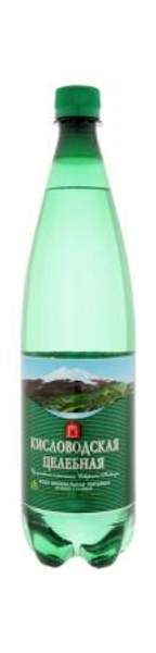 Вода минеральная Кисловодская целебная лечебно-столовая газированная, 1 л.