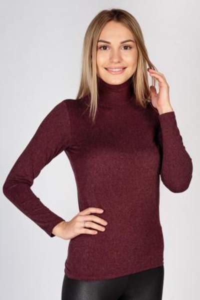 Водолазка женская Ангора бордовый