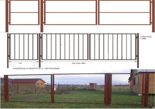 Ворота для забора