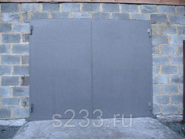 Ворота гаражные 3 х 3 м. Лист 3 мм. Без калитки.