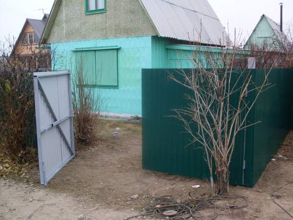 Ворота Калитки из Профлиста для Дачи