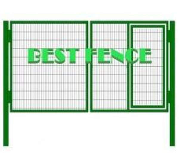 Ворота распашные БЕСТ СТАНДАРТ (с калиткой) 4000х2000мм