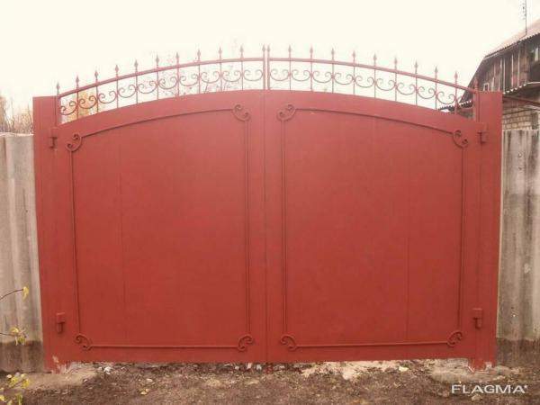 Ворота с профильной трубы