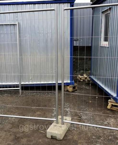 Временное ограждение ЕВРО ВОРОТА С КАЛИТКОЙ порошковая окраска