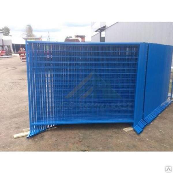 Временные ограждения с баннером под штакетник 2х1.6м