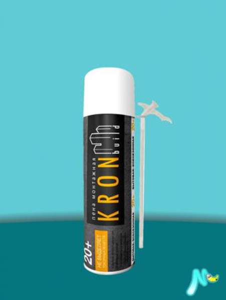 Всесезонная монтажная пена 20+ KRONBUILD 400 мл