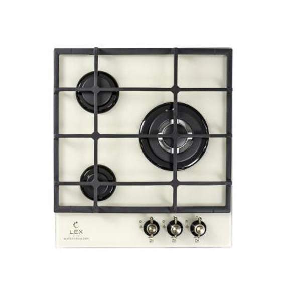 Встраиваемая газовая варочная панель LEX GVG 4533 C IV Light Белый антик