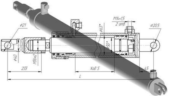 Выдвижение опор ГЦ-63.50х1680.01 (77) КС-45717.31.300-6