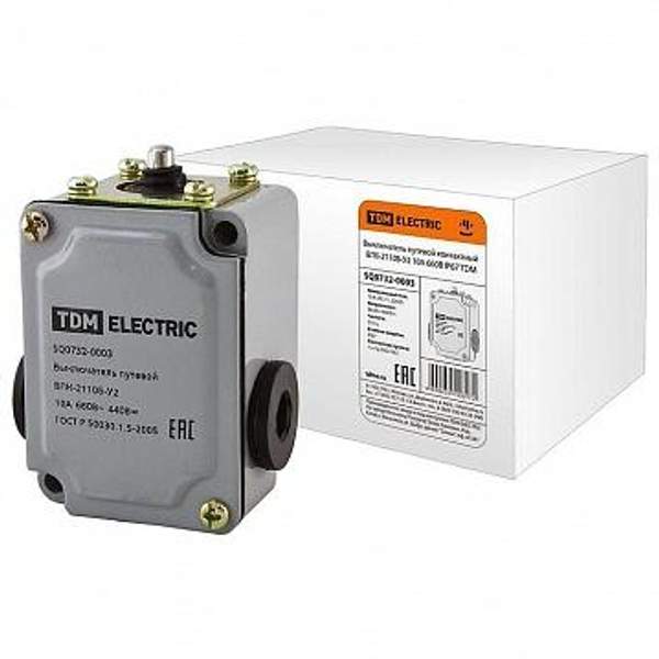 Выключатель путевой контактный ВПК-2110Б-У2 10А 660В IP67 | код. SQ0732-0003 | TDM