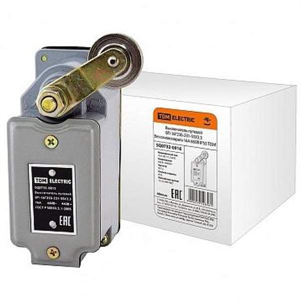 Выключатель путевой ВП-16Г23Б-231-55У2.3 без самовозврата 16А 660В IP55 | код. SQ0732-0016 | TDM