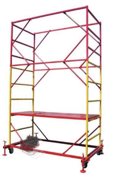 Вышка-тура строительная леса передвижные 10,2м площадка 1х2м