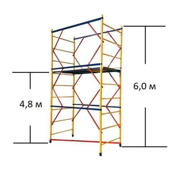 Вышка-тура ВСП - 250/0.7 Высота - 6.0 м ЭКОНОМ