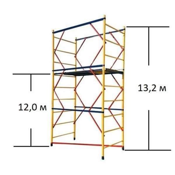 Вышка-тура ВСП - 250/1,2 Высота - 13.2 м ЭКОНОМ