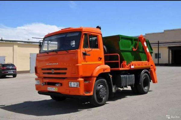 Вывоз мусора контейнером 14м3