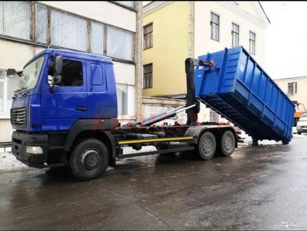 Вывоз мусора контейнером 20м3